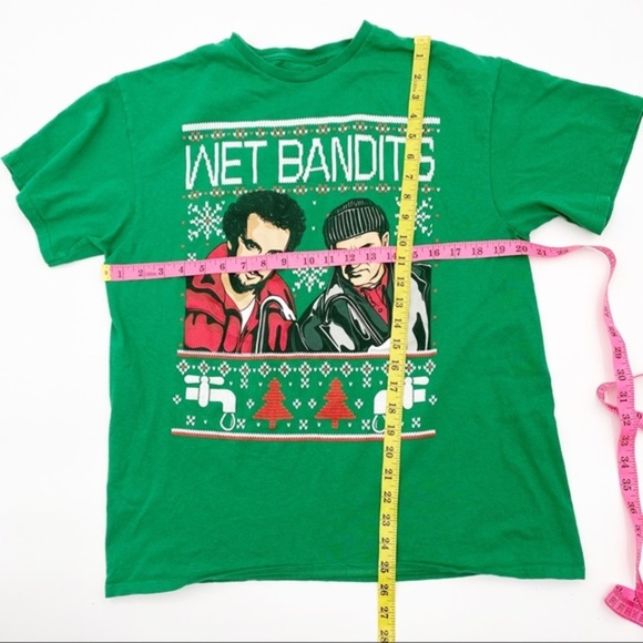 HOME ALONE CHRISTMAS Tee Wet Bandits Large Funny Classic White Elephant Party - Picture 5 of 5